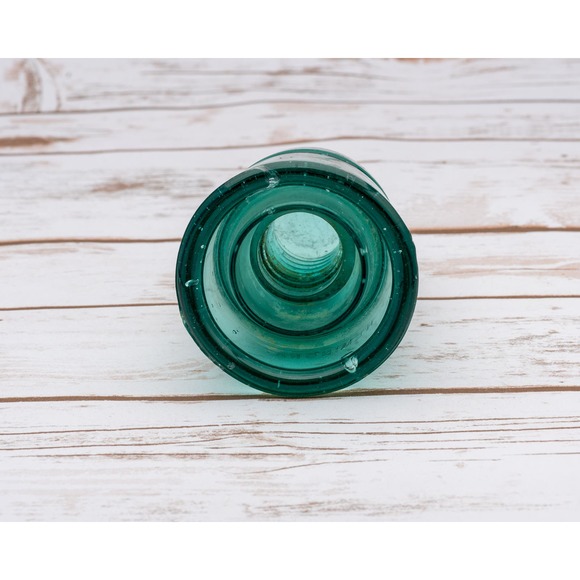 4 Vintage Glass Hemingray Railroad Telephone Insulators - Picture 7 of 14